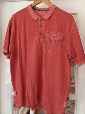 Orvis Coral Short-Sleeve Polo with Chest Pocket size Large